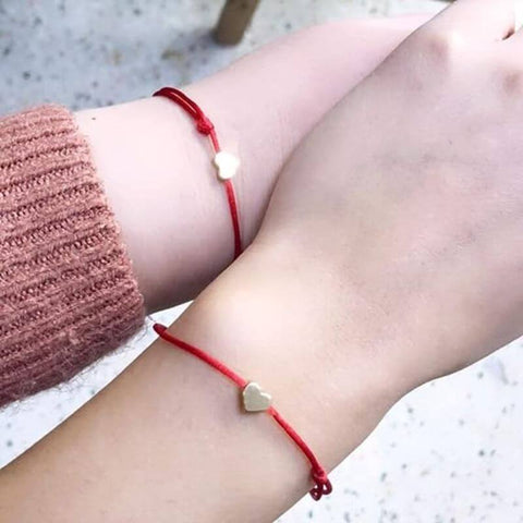 Bracelet fil rouge arbre de vie - Amour et porte-bonheur